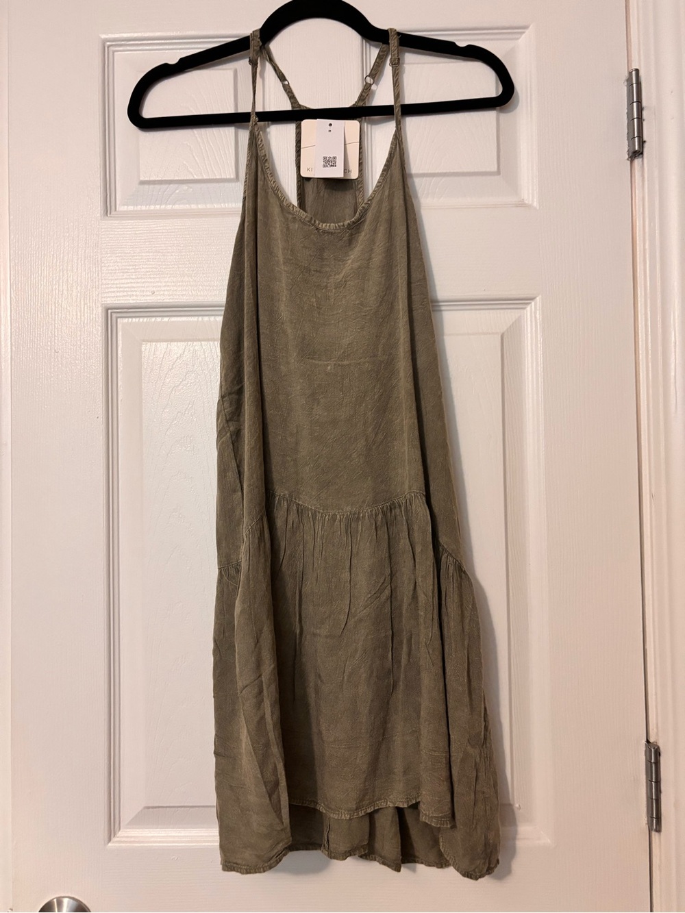 NWT Olive Green Spaghetti Strap Sundress